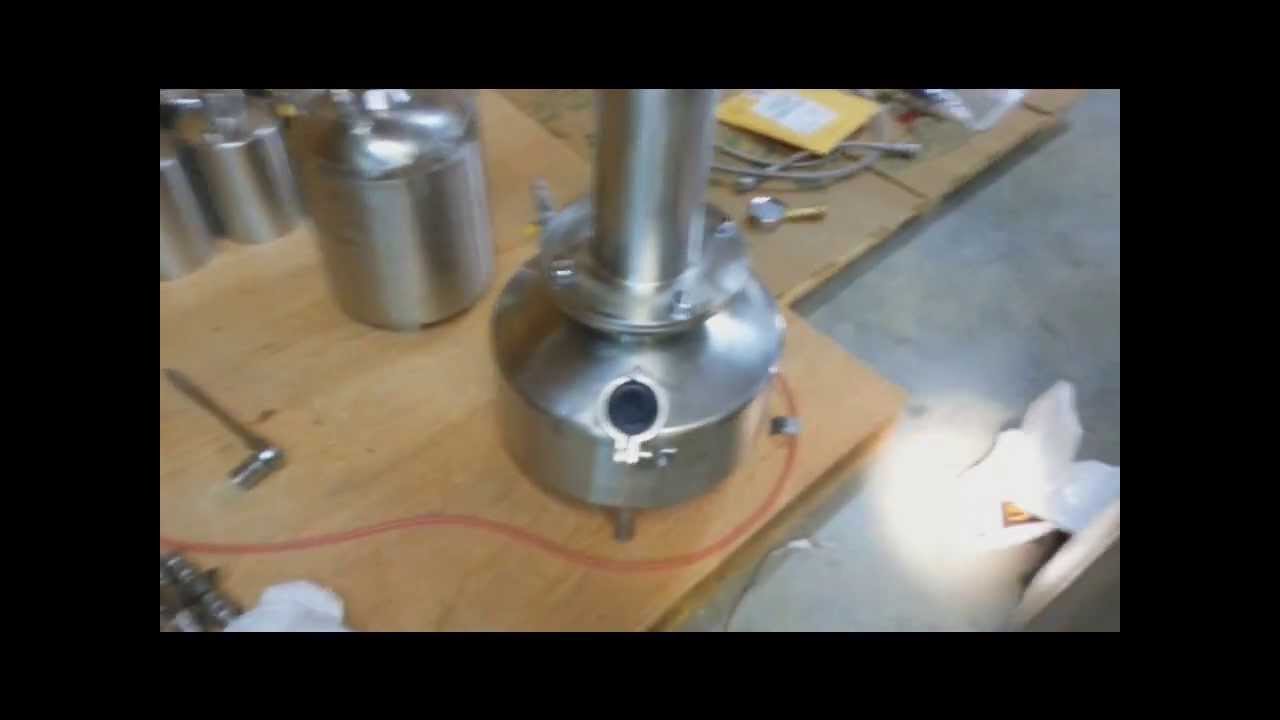 Let it Rain TE3000 tamisium recovery site glass view of boiling Butane Solvent