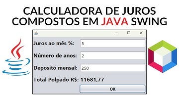 Como Fazer Uma Calculadora de Juros Compostos em Java Swing #01 - Criando a interface gráfica