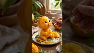 Feeding a Mango Baby 🥭👶 | Ultra Cute Fantasy Food Character#fyp#growth #viral #shorts