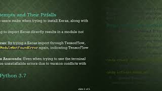 Troubleshooting Keras Installation Issues in Python