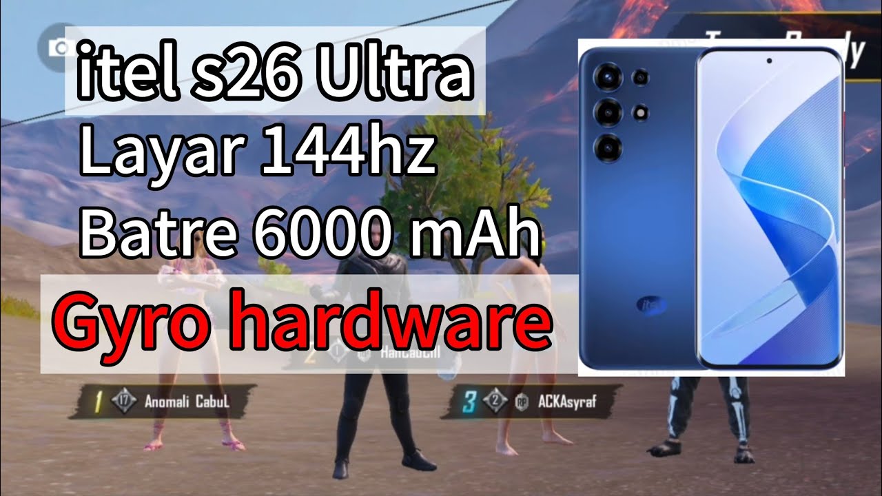 Test Gaming PUBG MOBILE itel S26 Ultra ..Unisoc T7300 6nm ..