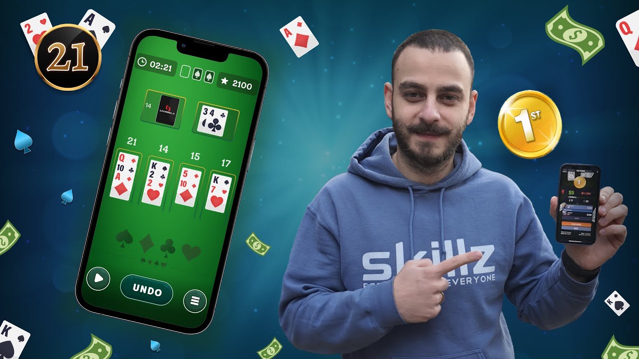 21 Solitaire - Card Game | $10 Gameplay @skillz_games - YouTube