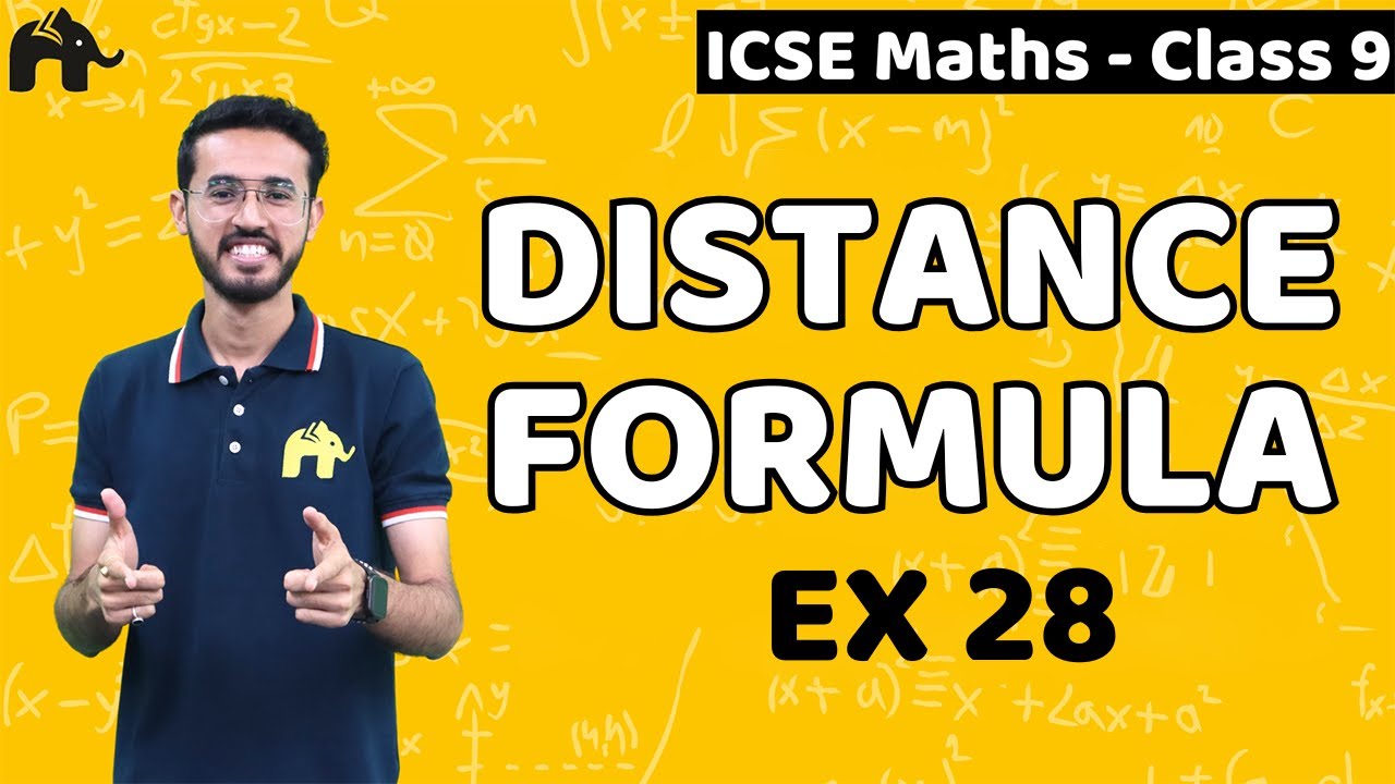 Distance Formula Class 9 ICSE Maths | Selina Chapter 28 | Ex 28 - YouTube