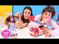 Barbie oyunları. Barbie keratin bakımını yaparken duman çıkıyor! Komik videolar