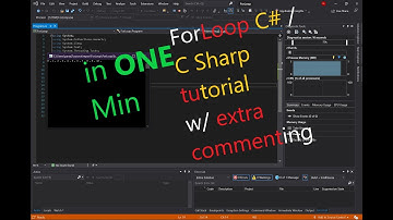 ForLoop C# / C Sharp tutorial in ONE MIN (Console app)
