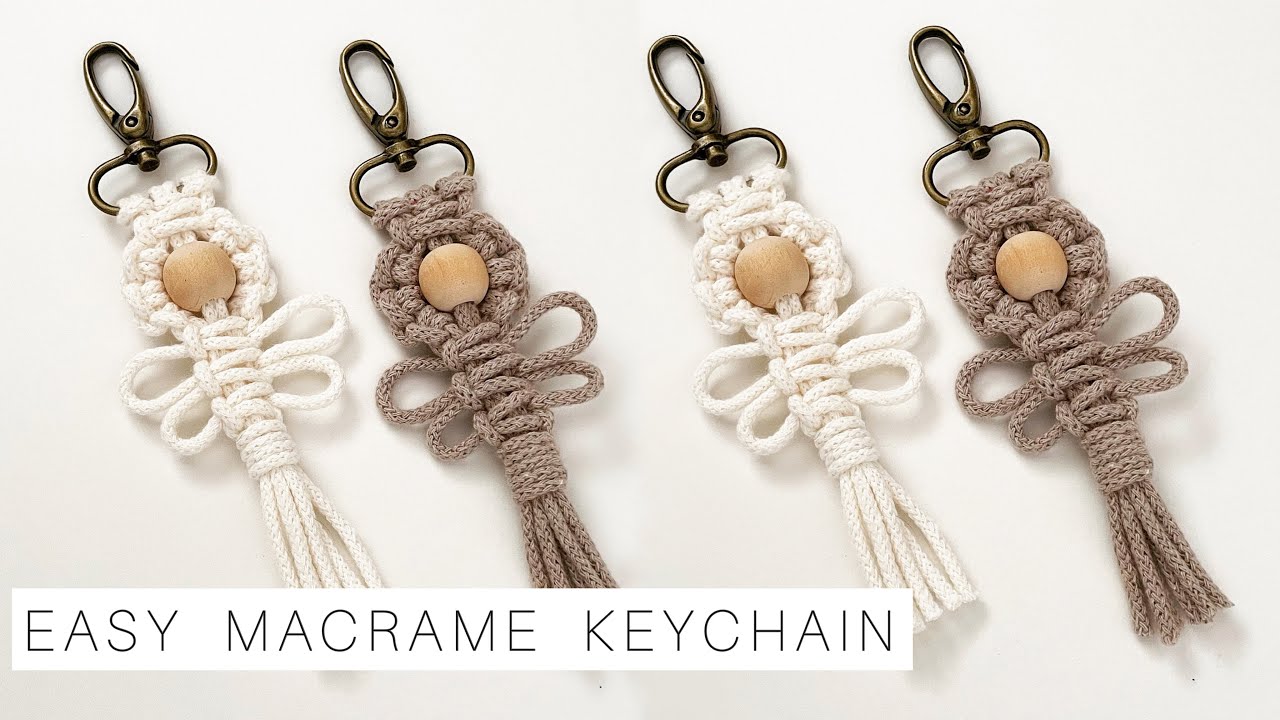 How to Make a Macrame Keychain – 16 Easy Macrame Keychain