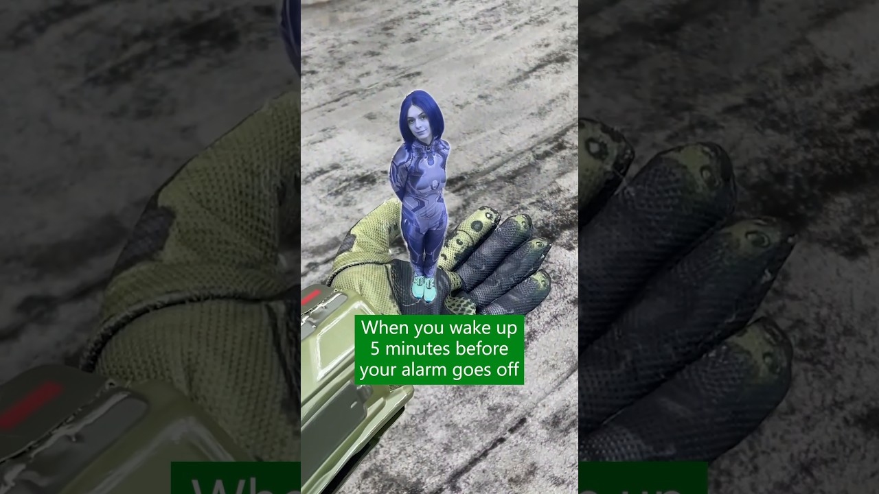 We woke Master Chief from cryo just to film this 