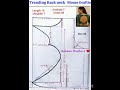 Trending Back Neck Blouse Drafting size 38 #shirts #blousedesign #youtubeshorts #Rebeka Modhura ❤️