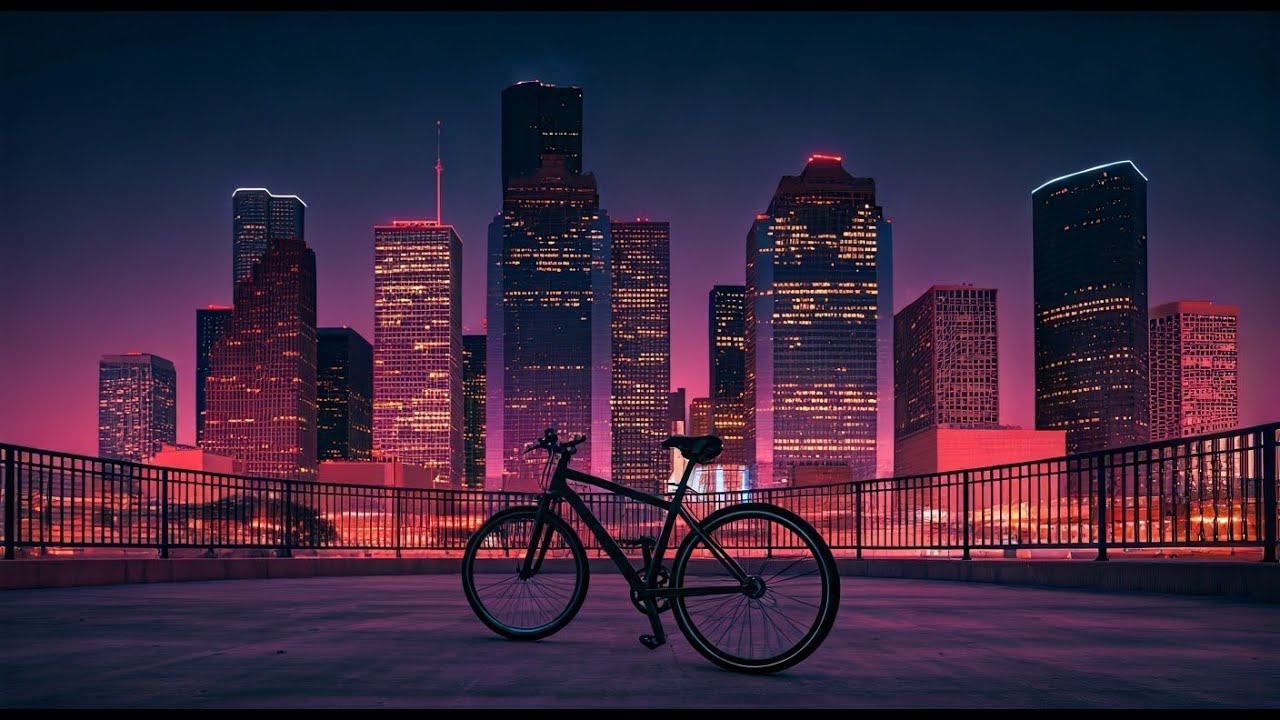 Houston Bike Night Life - 4K - The Urban Rider