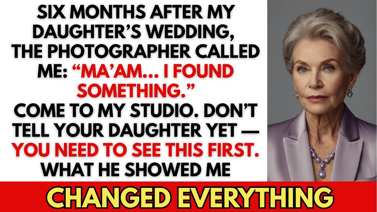 Через шесть месяцев после свадьбы моей дочери мне позвонил фотограф: «Сэр… Вам нужно это увидеть».