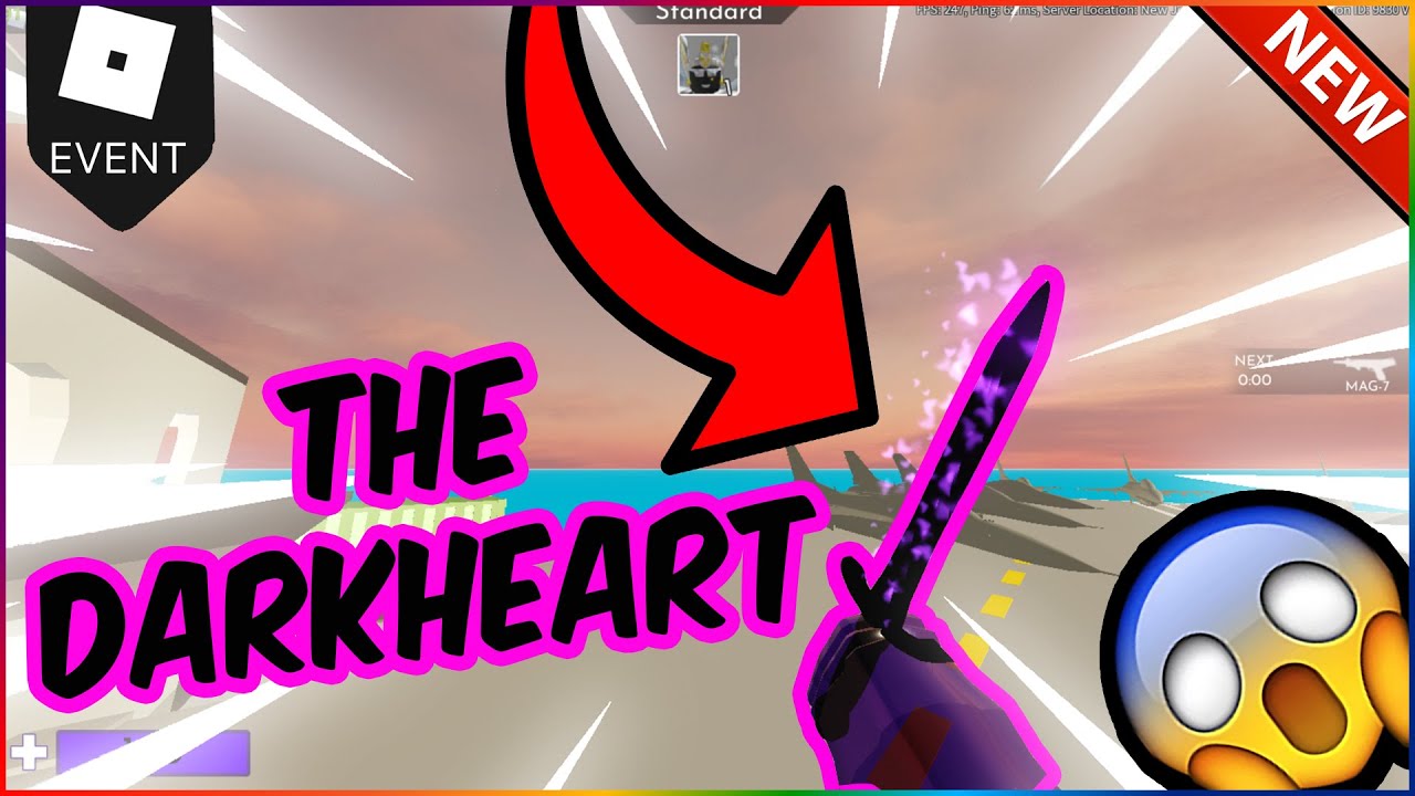 I GOT THE DARKHEART NIGHT S EDGE EVENT ROBLOX ARSENAL YouTube 