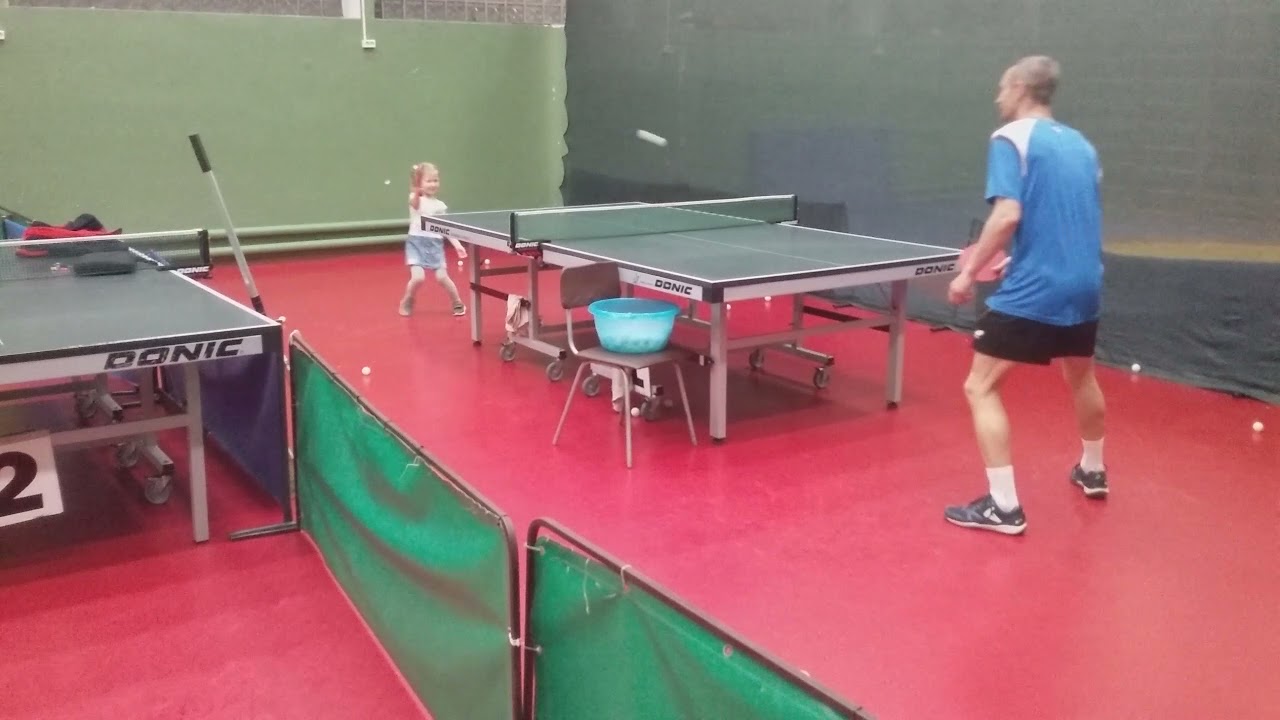 настольный теннис. дети 3 года. тренировка - YouTube