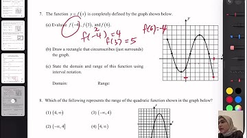 N GEN Math Algebra II Unit 1 Lesson 4 The Domain and Range of Function Homework