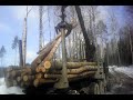 Урал 375 погрузка леса гидроманипулятором
