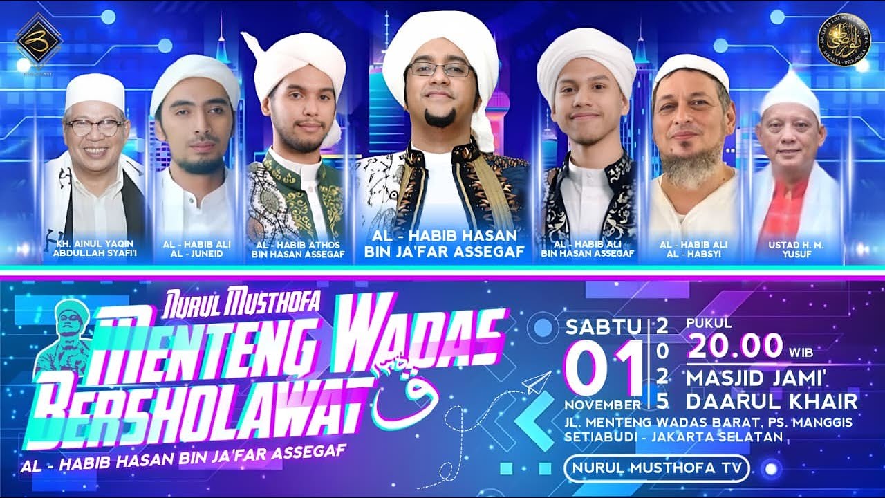 🔴 LIVE | Menteng Wadas Bersholawat l Masjid Jami' Daarul Khair Ps.Manggis   | Sabtu, 01 Nov 2025