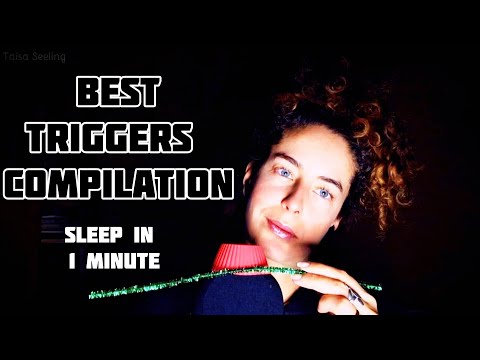 🔝☾ ASMR: O MELHOR COMPILADO COM OS GATILHOS MAIS POTENTES PRA TE FAZER RELAXAR E TE DAR SONO EM 1M