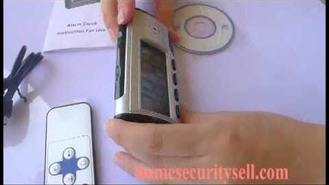 Multipurpose Digital Alarm Clock Hidden Spy Camera Clock Remote Control Motion Detection