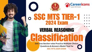Top Classification Verbal Reasoning Questions | SSC MTS 2024 Exam #sscmts #ssc #sscexam #sscmts2024