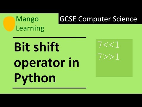 Bit shift operator in Python