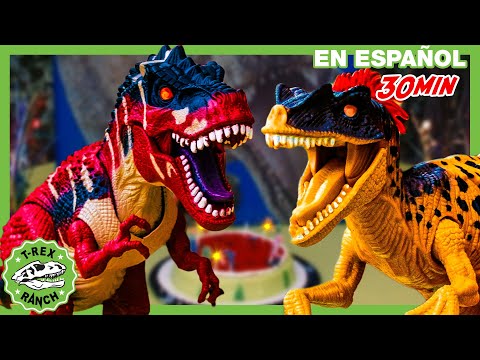 Juguetes de Dinosaurio para la fiesta de cumpleaños de LB