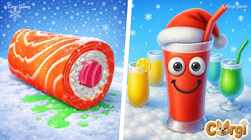 Sushi Roll 3D 🆚 Juice Run - All Levels Satisfying Walkthrough Gameplay