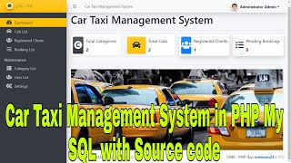 Car Taxi Management System in PHP My SQL with Source code screenshot 5