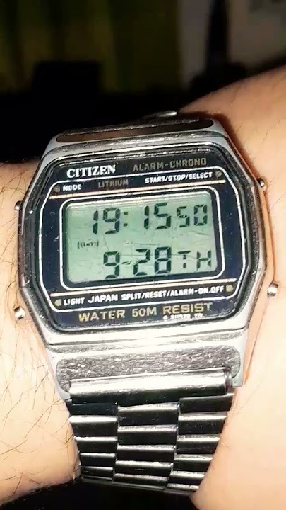 Vintage retro LCD watch ⌚️Alarm Chrono Citizen #retro #vintagestyle #casio #watchtime #citizen #80s