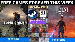 FREE GAMES THIS WEEK ON STEAM,EPIC GAMES🔥| TOMB RAIDER, STAR WARS JEDI SURVIVOR & LOTS MORE |