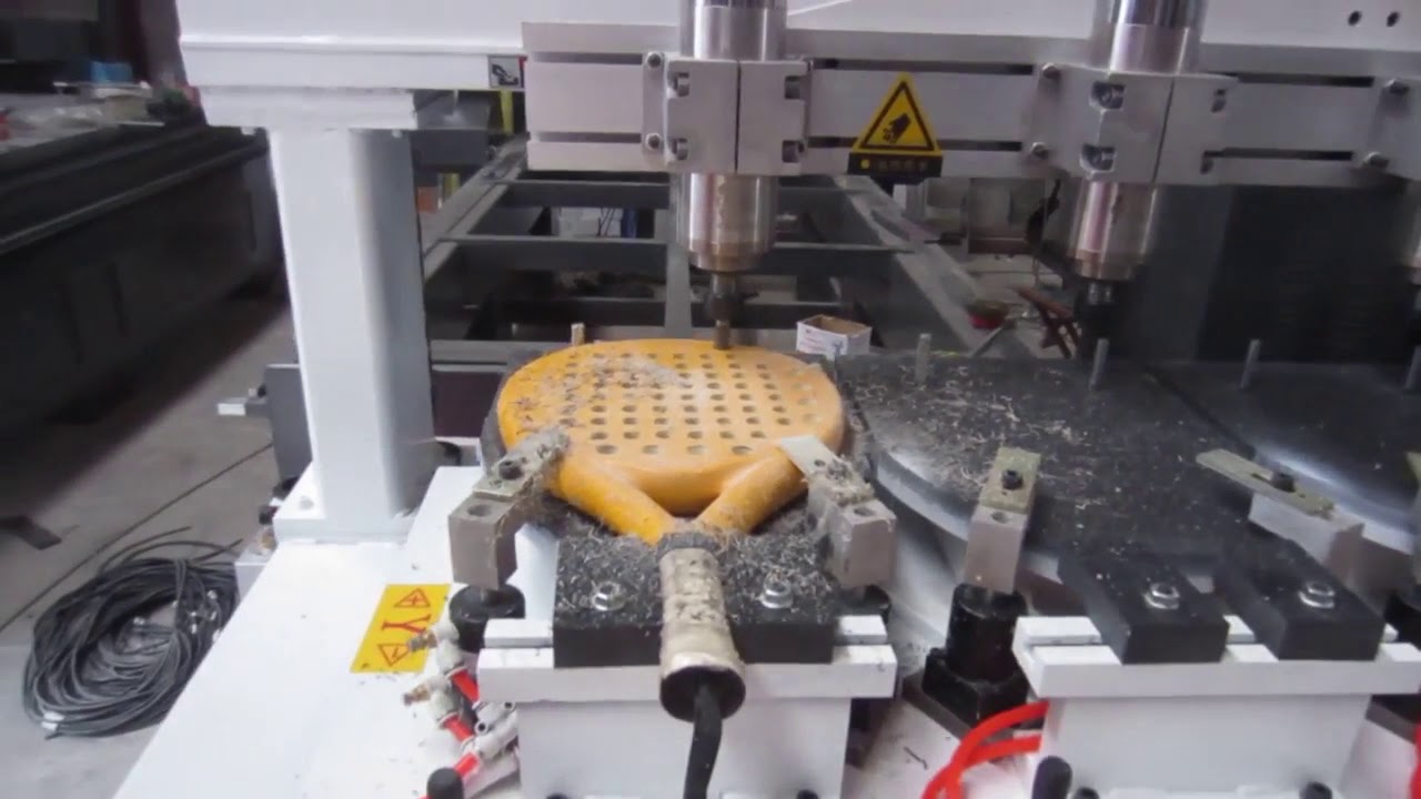 ACCTEK customized machine for making tennis racket - YouTube