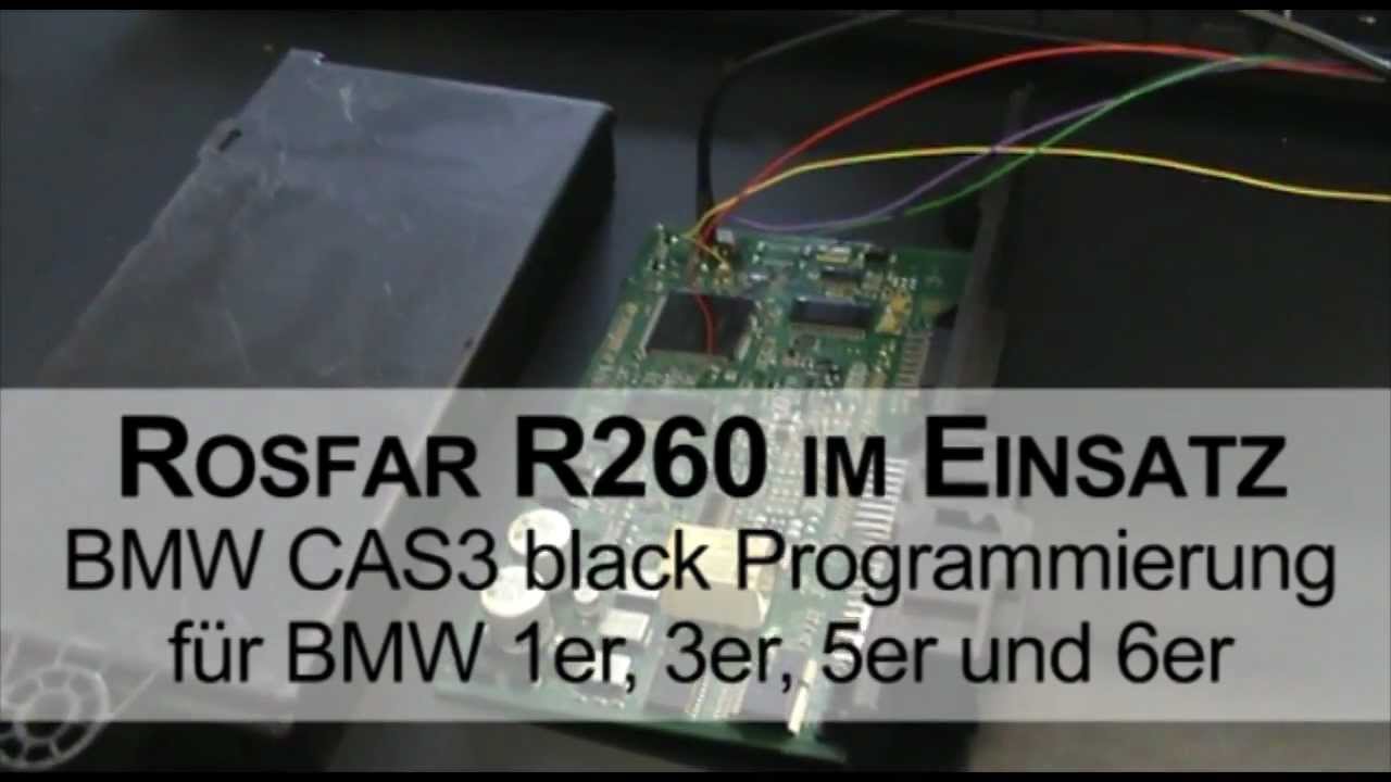 Rosfar R260 Rosfar R260 Programmiergerät Beispiel BMW CAS3 Programmierung deutsch ...