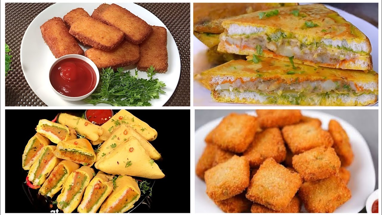 4 Snacks Recipe | Easy & Healthy Snacks Recipes For Kids | New Recipe ...
