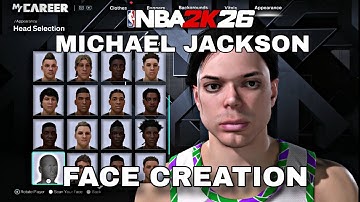 NBA2K26 MICHAEL JACKSON FACE CREATION! *EASY*  THE BEST FACE CREATION IN 2K26!