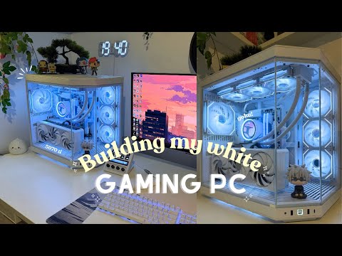 Building my dream white gaming PC | RTX 5070 TI, HYTE Y70 case✨
