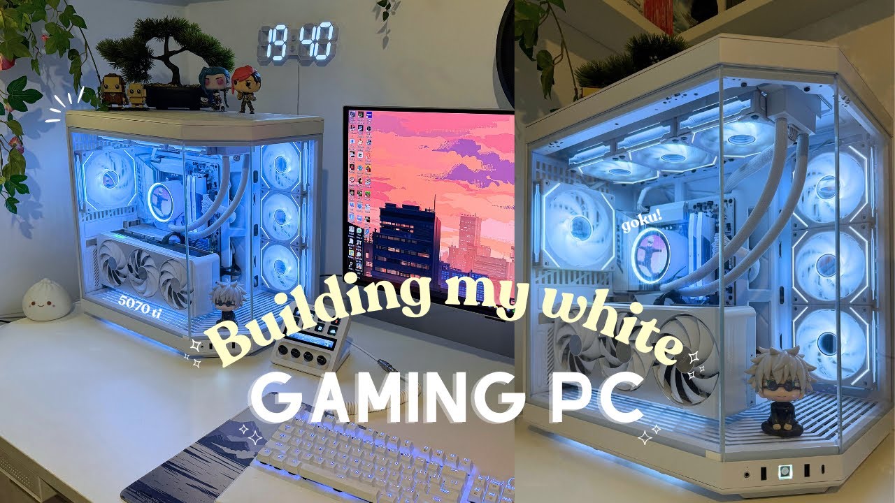 Building my dream white gaming PC | RTX 5070 TI, HYTE Y70 case✨