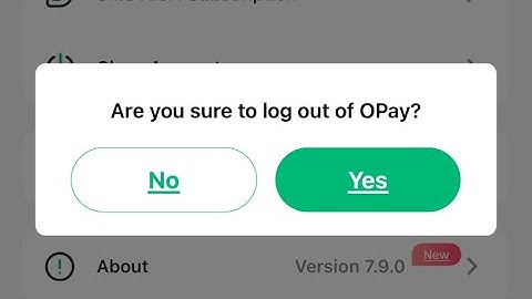 How to Log Out on Opay - How to logout of your opay account