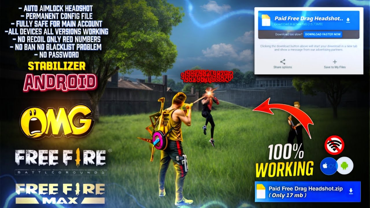 Auto Headshot Config File 🚀🎯 freefire aimbot + aimlock 🎯 | Headshot config file free fire max 🔥