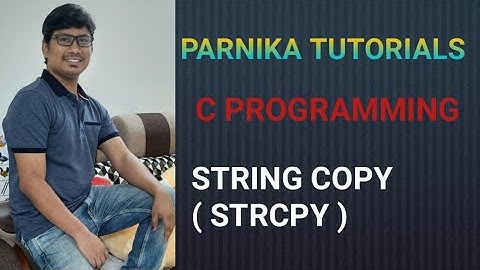 L 62: C PROGRAM TO COPY A STRING INTO ANOTHER | STRCPY FUNCTION | STRING HANDLING FUNCTIONS