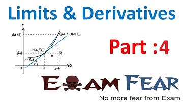 Maths Limits and Derivatives part 4 (Examples Limits) CBSE class 11 Mathematics XI