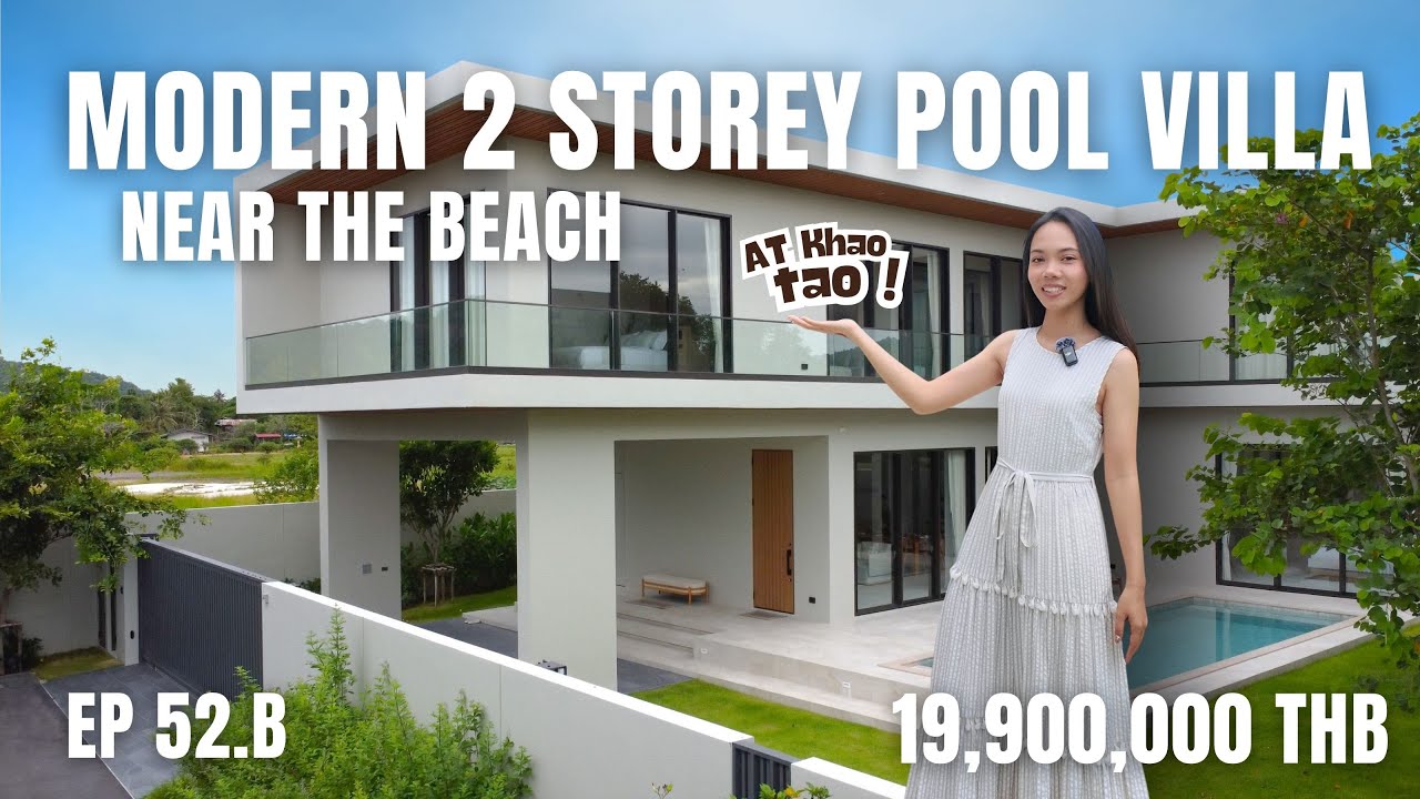 EP 52.B : Modern 2-Storey Pool Villa Near the Beach  Low Maintenance in Khao Tao, Hua Hin (type B)