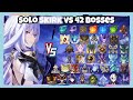Solo C0R2 Skirk vs 42 Bosses (WL 9) Without Food Buff | Genshin Impact