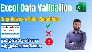 Excel Data Validation in Tamil | Drop-Down Lists & Custom Rules Tutorial Profile