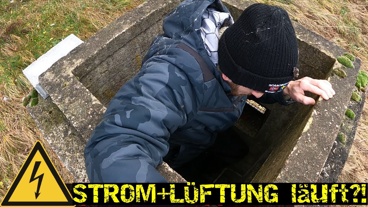 Verlassene WW2 BUNKER entdecken - Strom & Lüftung läuft noch?!