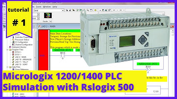 Lesson #1 || Simulate Micrologix PLC PLC using Rs emulate 500 || Rslogix 500 programming Tutorials
