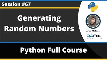 Generating Random numbers in Python (Python Tutorial - Part 67)