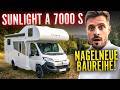 Sunlight Root A 7000 S: Familien-Alkoven f&uuml;r 5 Personen &ndash; super g&uuml;nstig! | Wohnmobil Neuheiten 2026