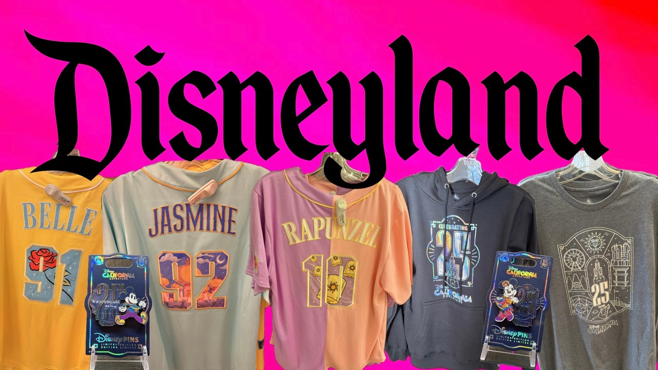 Первый взгляд на товары, посвященные 25-летию парка Disney California Adventure | Новая бейсбольн...