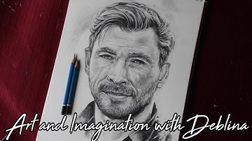 Portrait Sketching Of Chris Hemsworth