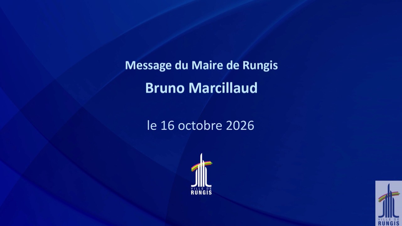 Le Maire Bruno MARCILLAUD vous informe : vendredi 16 octobre 2026