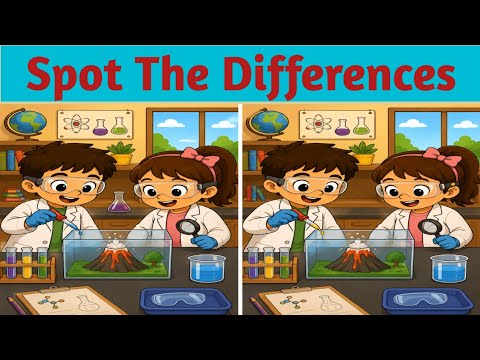 Spot the Difference Challenge! Science Lab Edition 🧪🔍 /Spot The Difference Brain Training