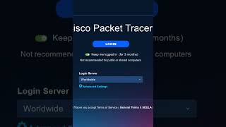 1.CISCO Packet Tracer Basic Thing for Login